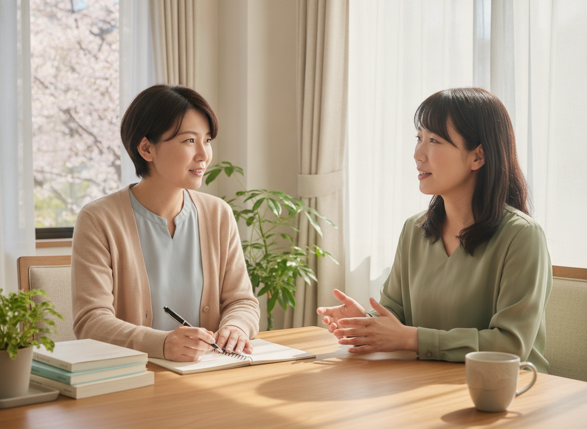 相談支援事業所での面談イメージ