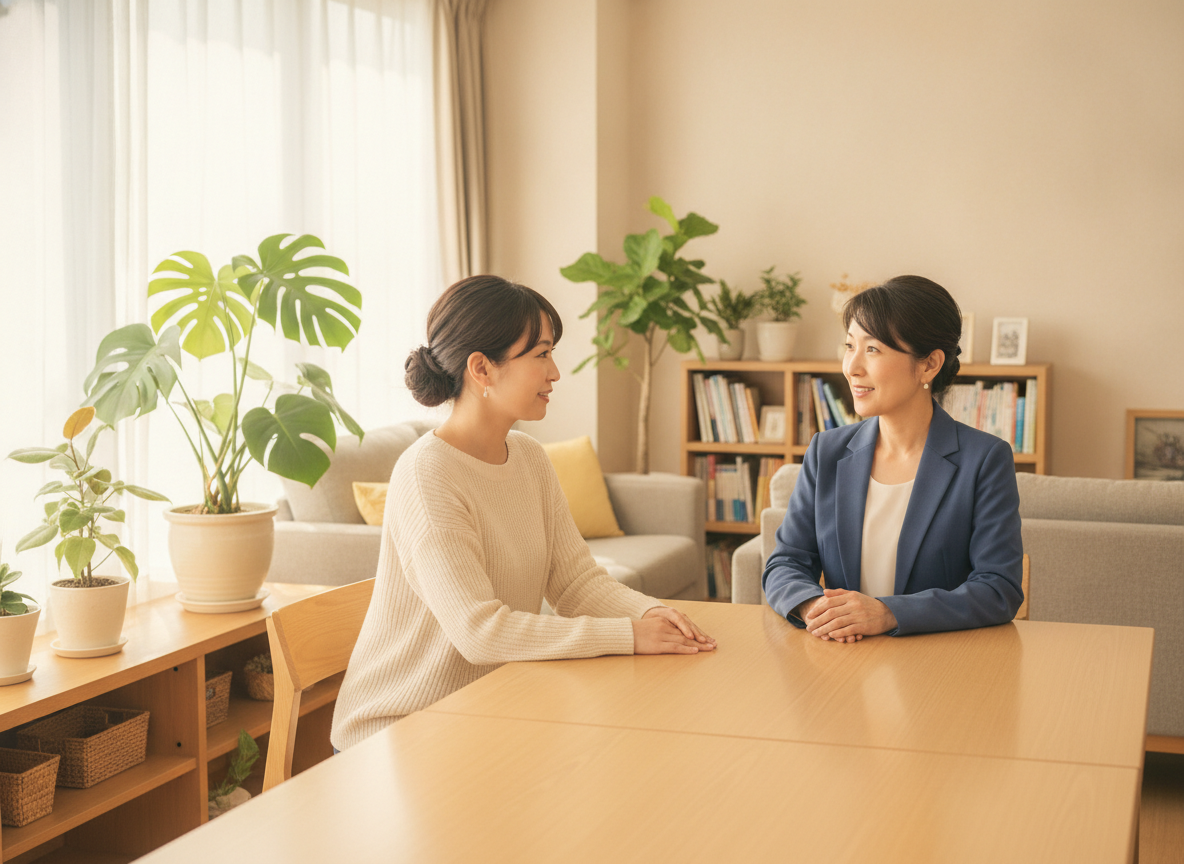 相談支援事業所での面談イメージ