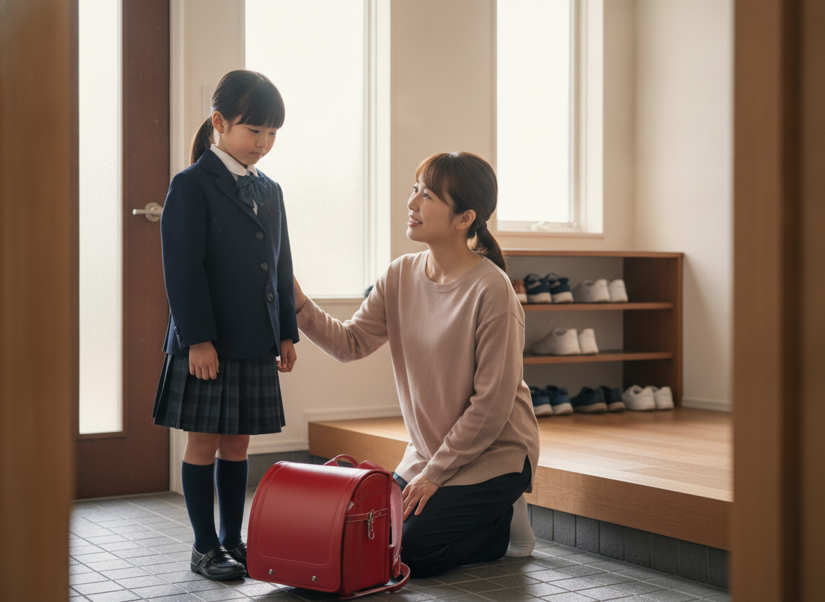 夏休み明けに学校へ行くことをためらう子どもと、寄り添う保護者
