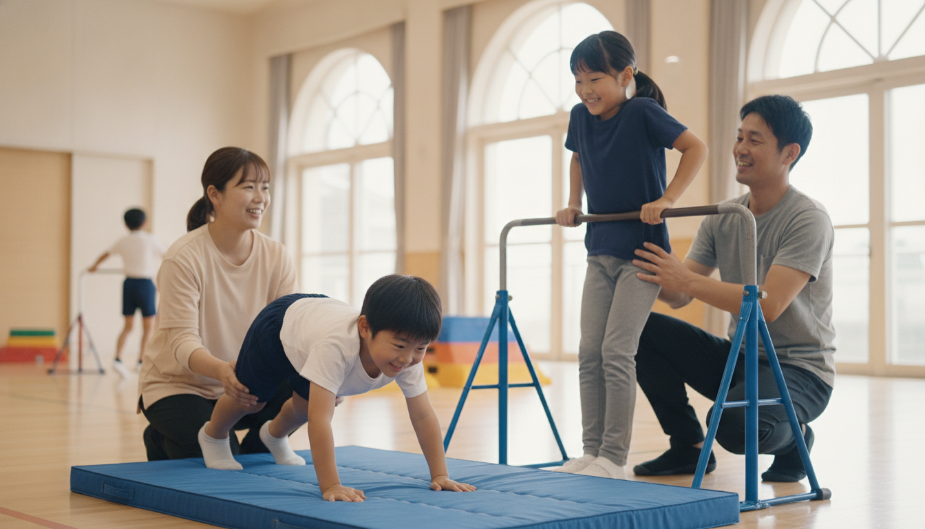 小学校のマット運動・鉄棒が苦手な子どもへ｜練習のポイントと習い事の選び方のアイキャッチ画像
