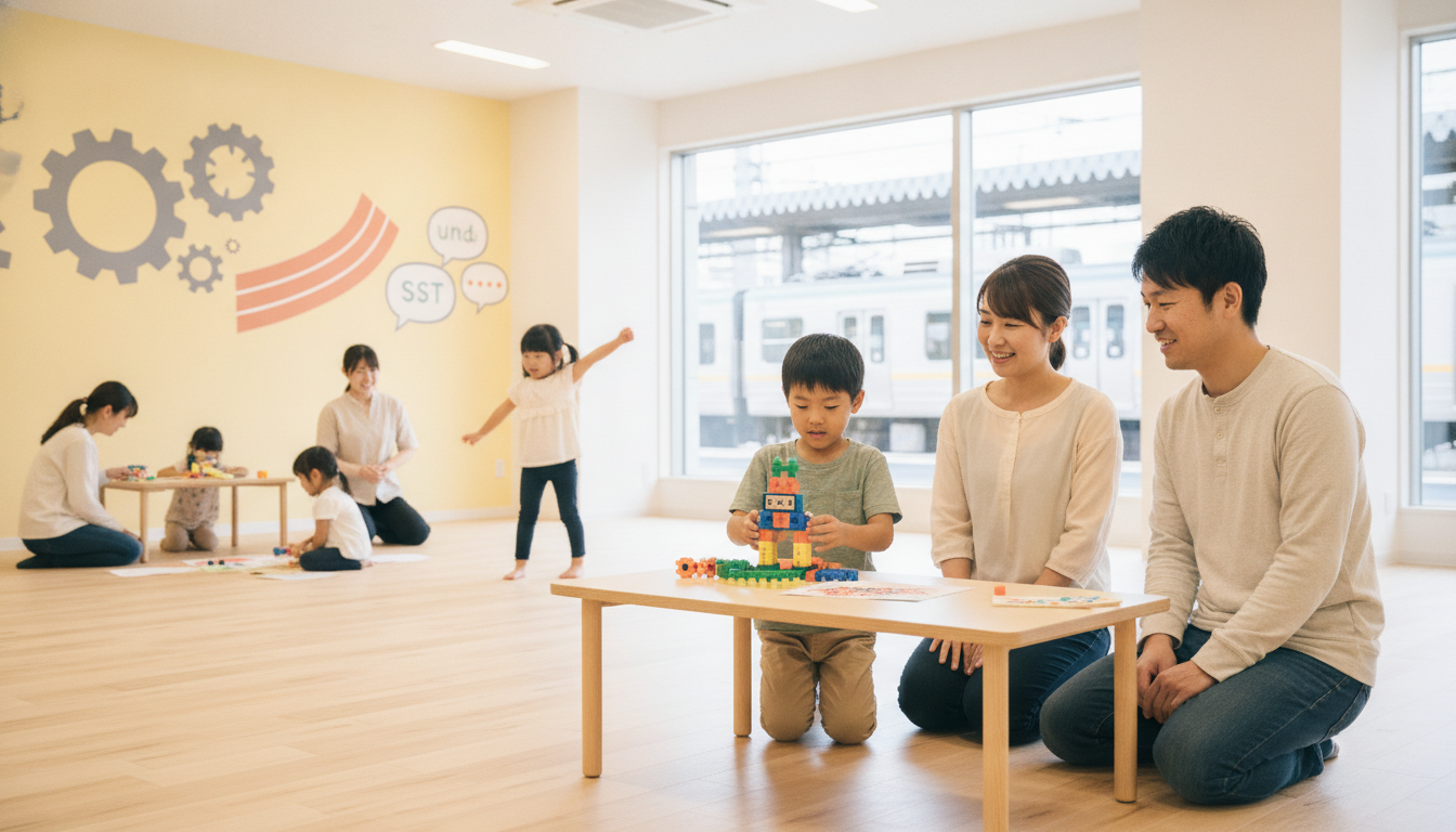 与野駅の児童発達支援・放課後等デイサービス比較｜ものづくり・運動・SSTなど支援の特色で選ぶの内容を表すアイキャッチ画像