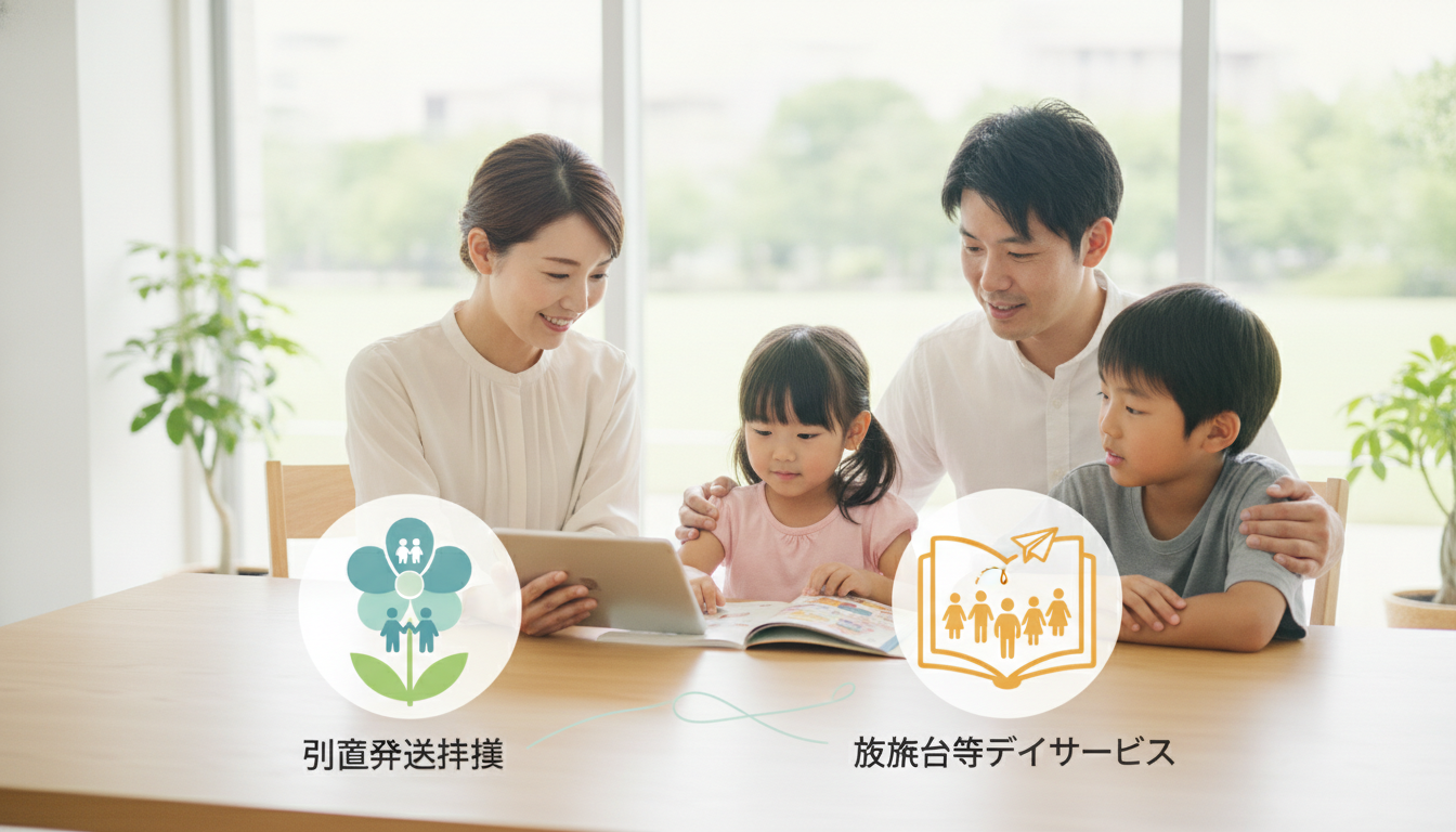 児童発達支援と放課後等デイサービスの違いとは？さいたま市の保護者向けに対象年齢・利用条件を解説の内容を表すアイキャッチ画像