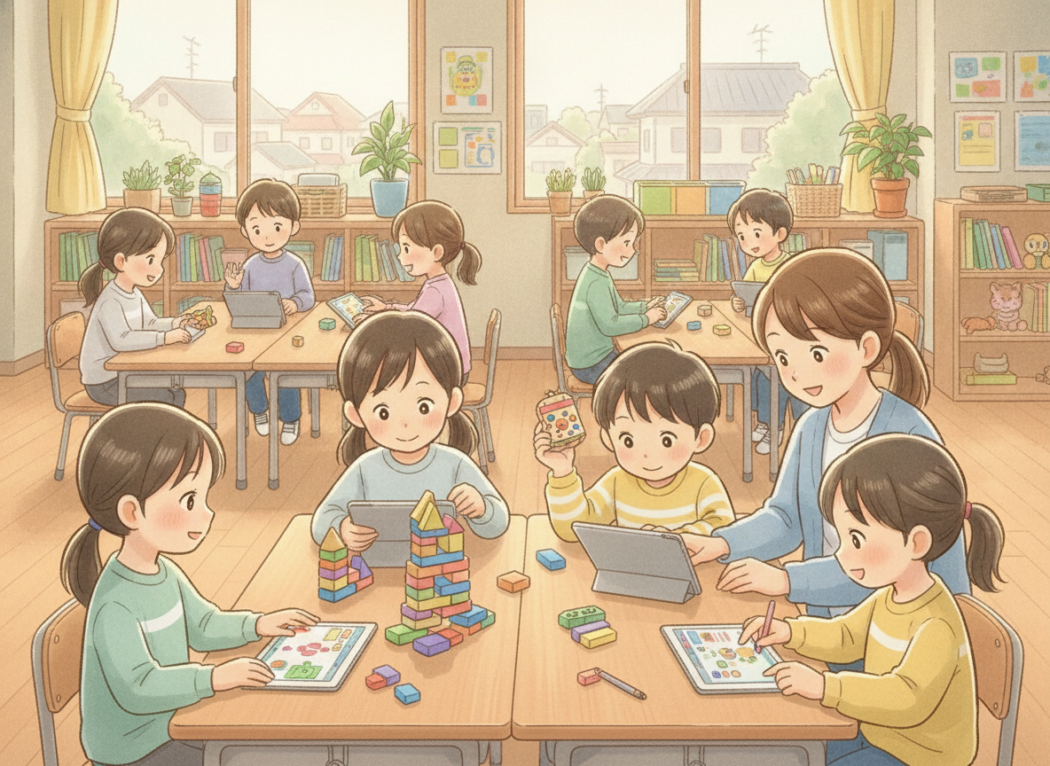 与野駅周辺の放課後等デイサービスで活動する子どもたちのイメージ