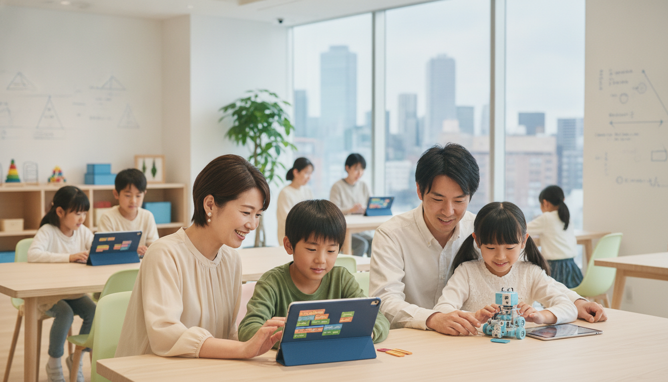 渋谷区の子どもプログラミング教室おすすめ比較｜指導形式・費用・教材で選ぶポイントの内容を表すアイキャッチ画像
