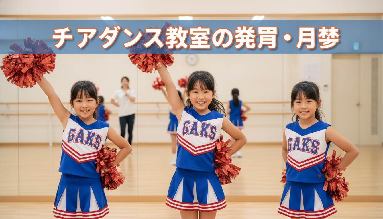 チアダンス教室の費用・月謝｜小学生の保護者が知っておきたい内訳と確認ポイントの内容を表すアイキャッチ画像