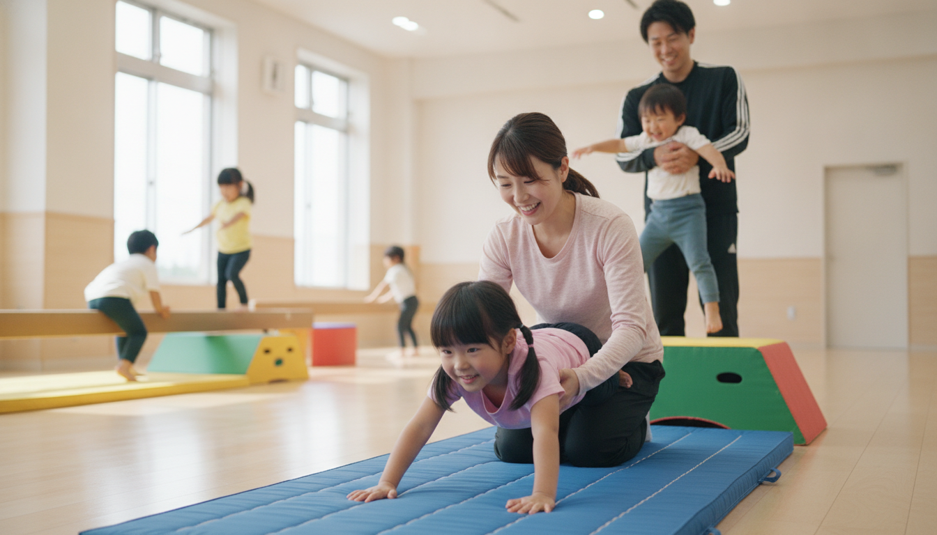 蕨市の子ども向け体操・アクロバット習い事ガイド｜集団レッスンとパーソナル指導の選び方の内容を表すアイキャッチ画像