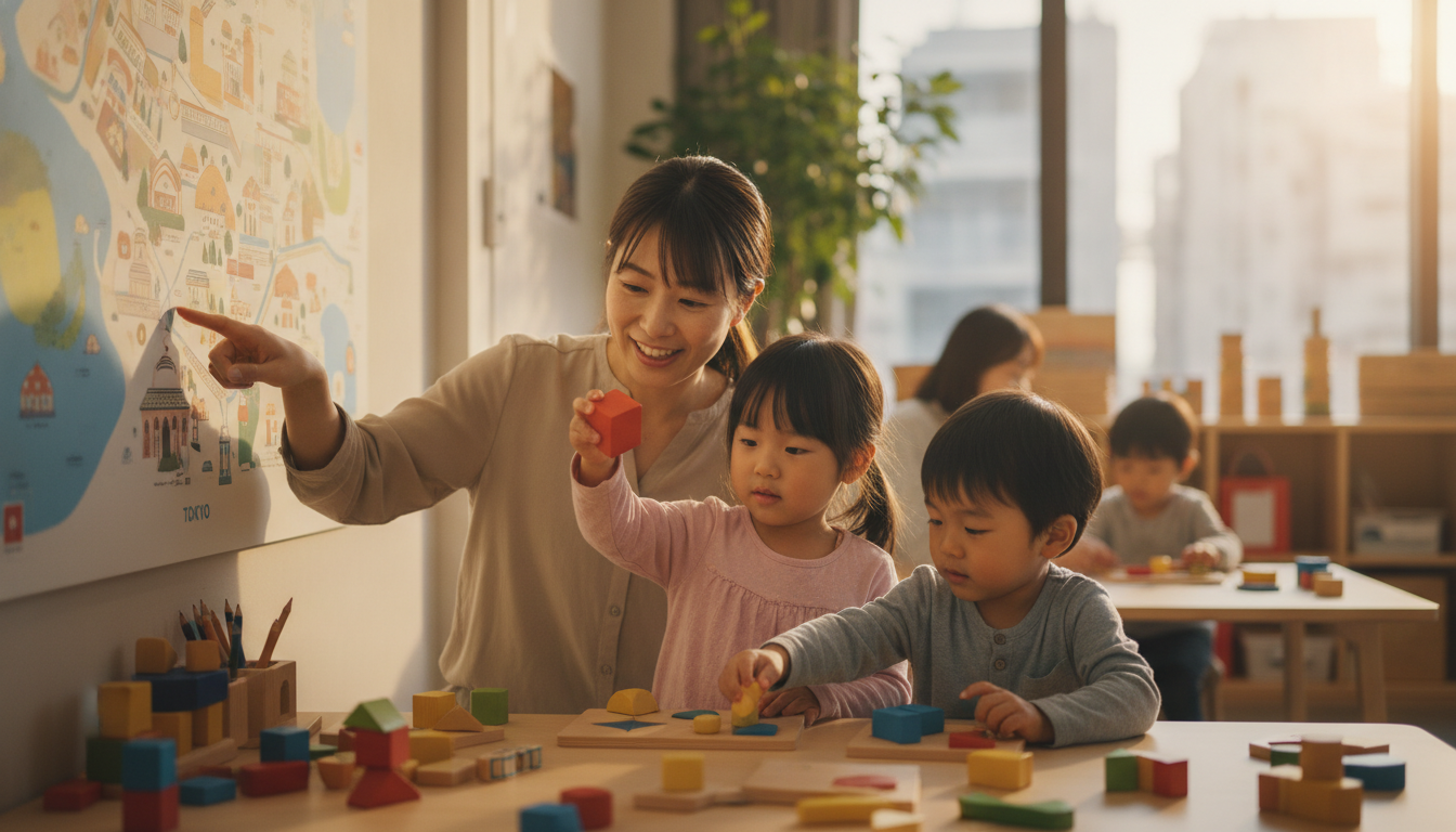 港区の幼児向け知育・習い事教室おすすめ｜3〜6歳の選び方と南青山エリアの教室を解説の内容を表すアイキャッチ画像