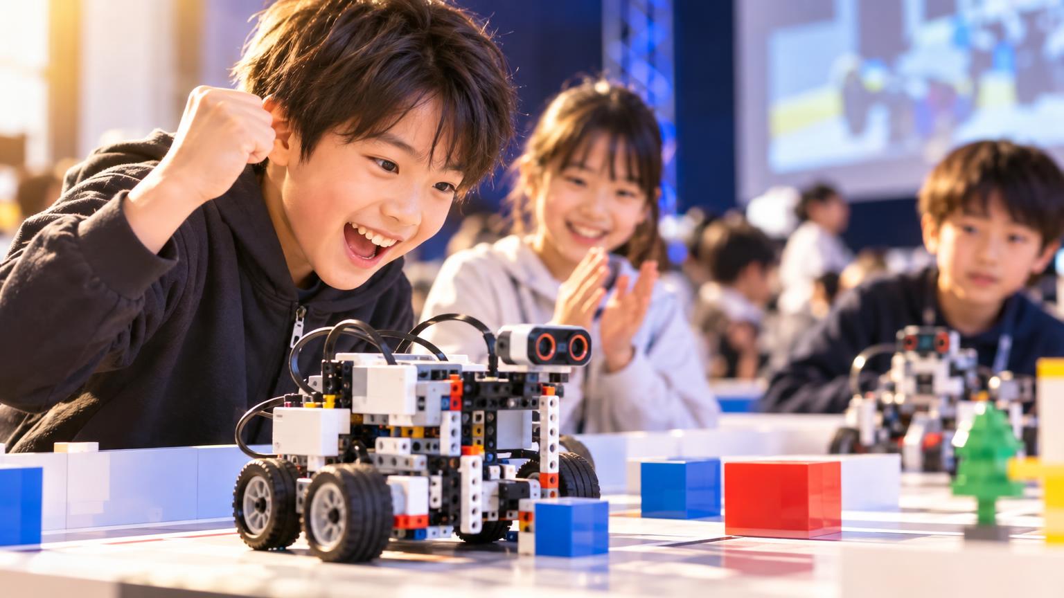 子ども向けロボット・プログラミング大会の種類一覧｜対象年齢・教材・参加形式で選ぶ方法の内容を表すアイキャッチ画像
