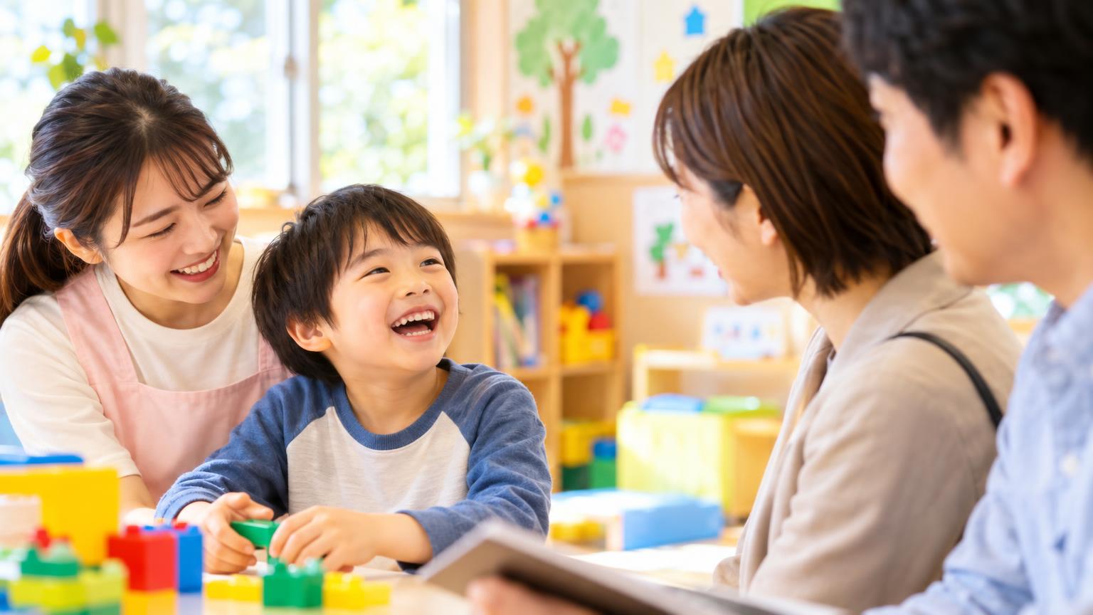 放課後等デイサービスの見学チェックポイント｜さいたま市の保護者が確認すべき5つの軸の内容を表すアイキャッチ画像