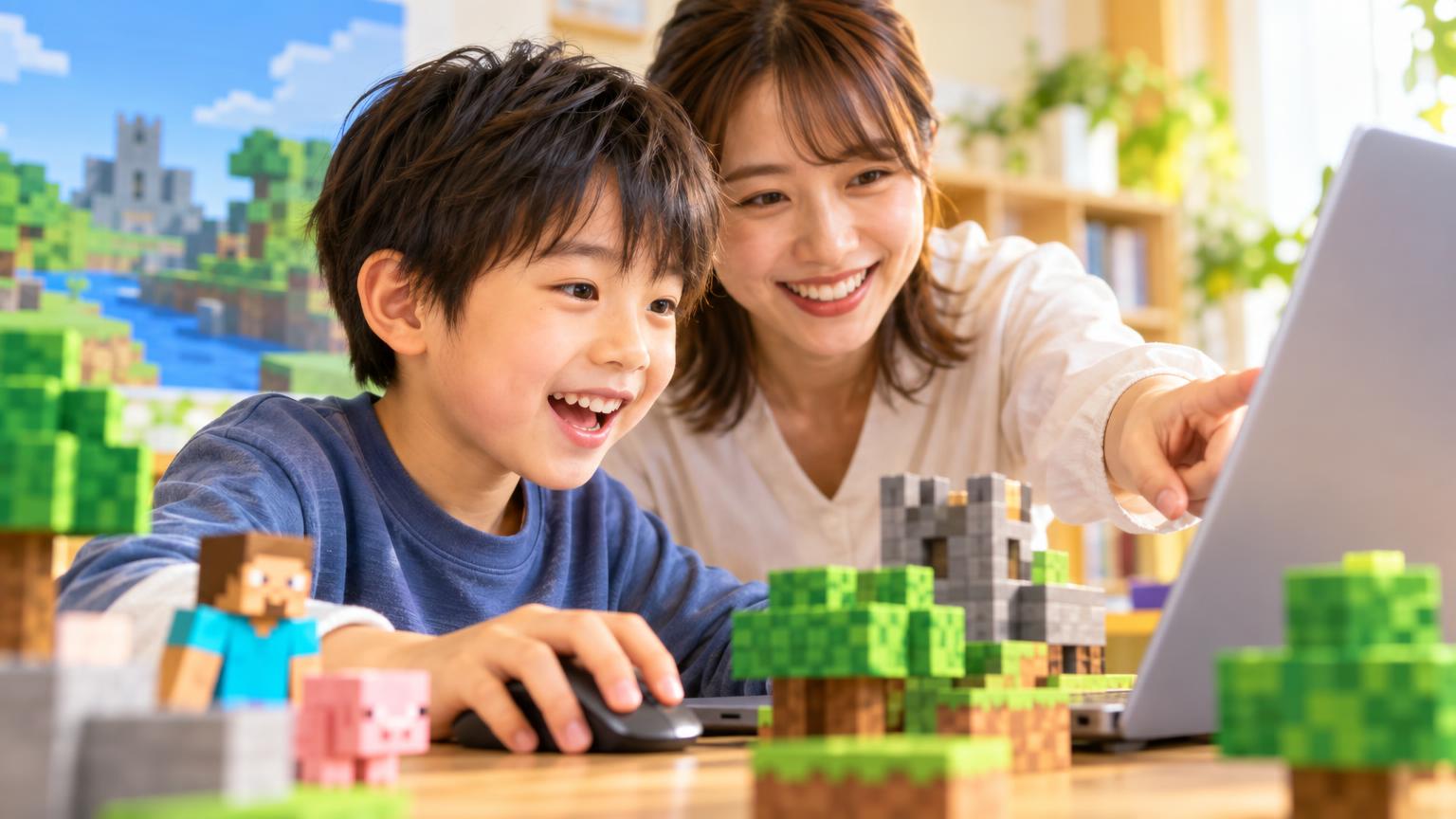 マイクラ プログラミング教室 さいたま市おすすめ｜一般教室と療育型の違いと選び方の内容を表すアイキャッチ画像