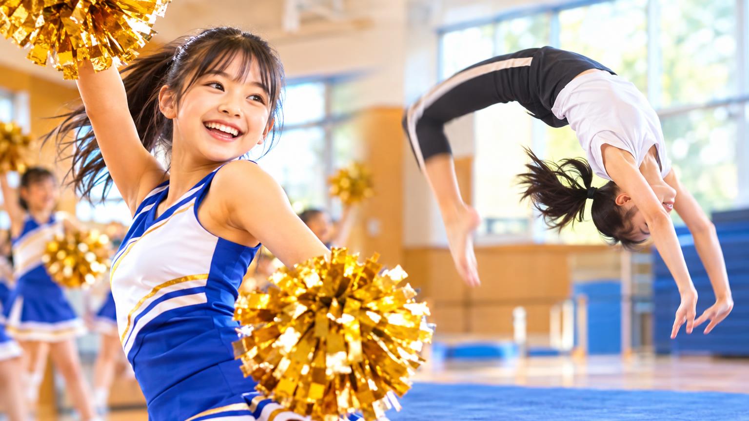 チアダンスとバク転を両方習える教室【埼玉】一体型と組み合わせ型の選び方を比較の内容を表すアイキャッチ画像
