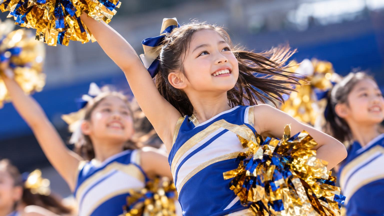 チアダンス全国大会出場を目指す小学生【埼玉】チーム選びの評価軸とアクロバット技術の準備方法の内容を表すアイキャッチ画像