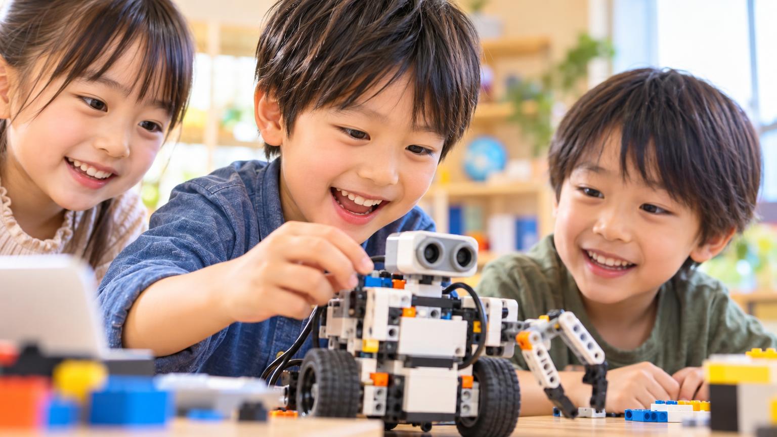 学童のロボット・プログラミングは何歳から？年長〜小3が始めやすい理由と選び方の内容を表すアイキャッチ画像