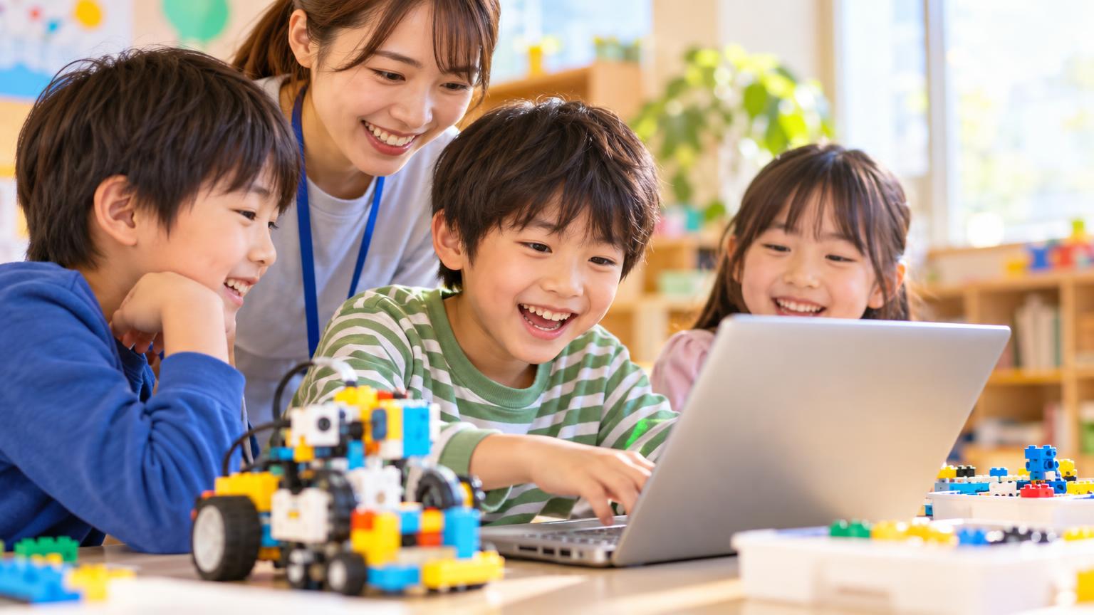 学童・放デイへのプログラミング導入｜発達障害の子どもに向いている理由と出張型サービスの仕組みの内容を表すアイキャッチ画像