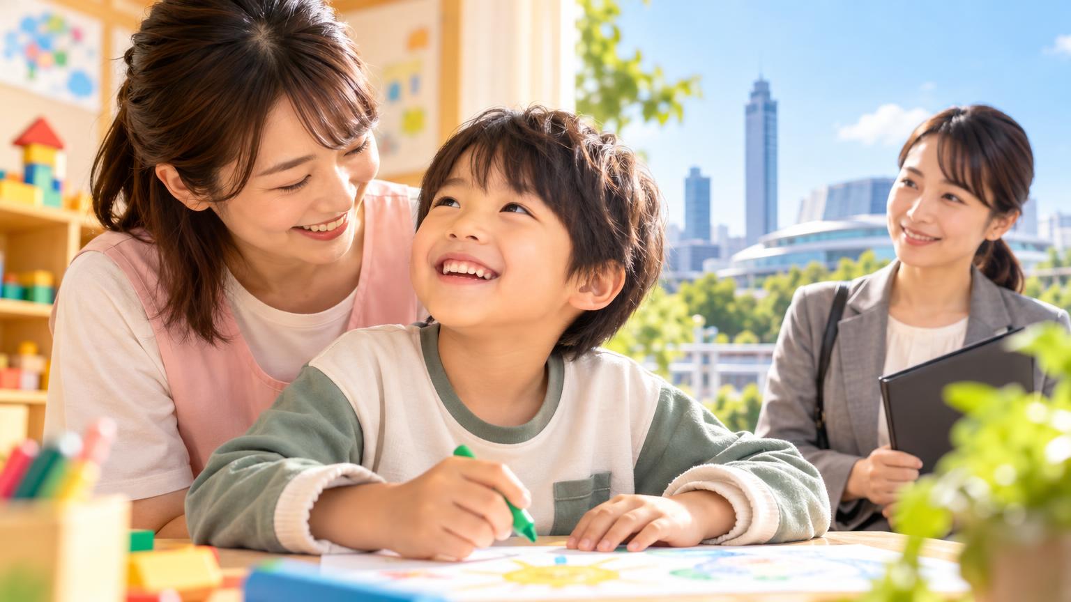 不登校・発達障害の子どもに保育所等訪問支援を使う｜さいたま市での受給者証申請の手順を解説の内容を表すアイキャッチ画像