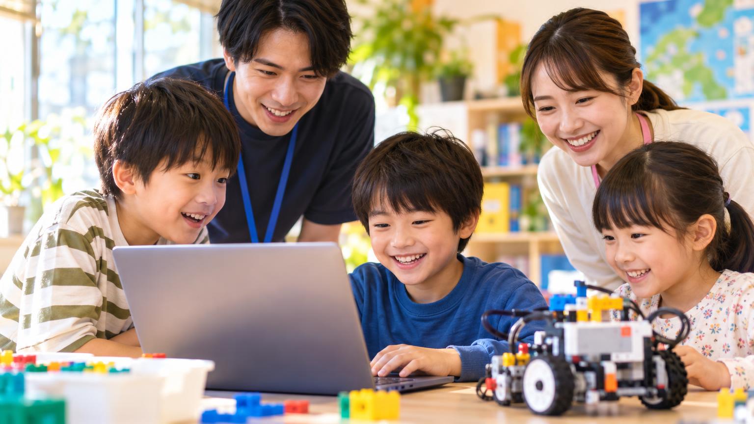 放課後等デイサービスのプログラミング導入事業者の選び方｜4つの判断軸と形態別の比較ポイントの内容を表すアイキャッチ画像