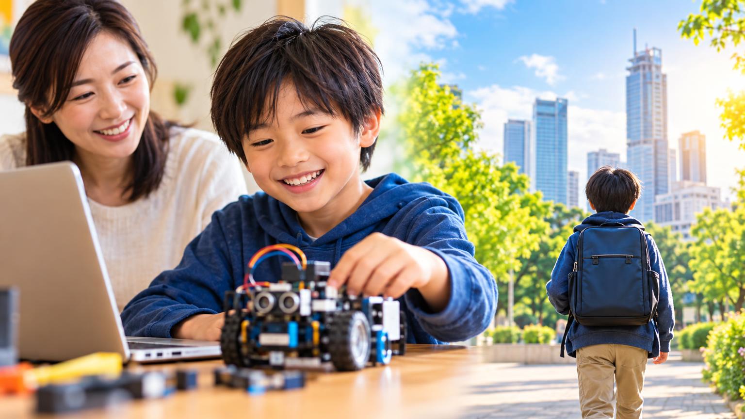 不登校の小学生がプログラミング・ものづくりで外に出るきっかけをつかむ方法｜さいたま市の保護者向けに支援の流れを整理の内容を表すアイキャッチ画像