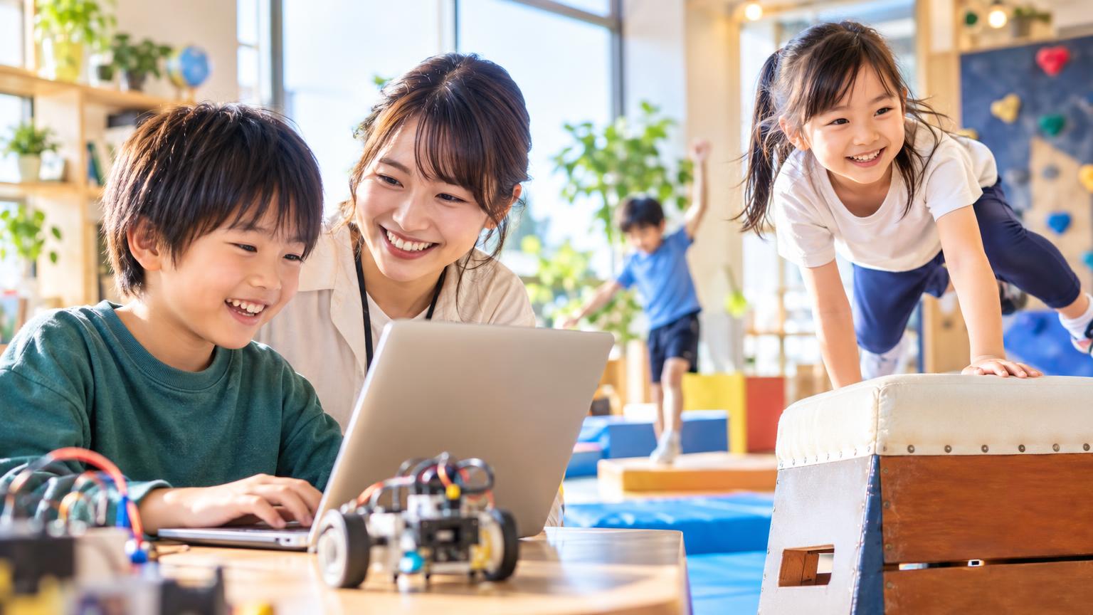 フリースクールにプログラミング・体操などの習い事を組み合わせた運営事例｜設計思想と実践のポイントの内容を表すアイキャッチ画像