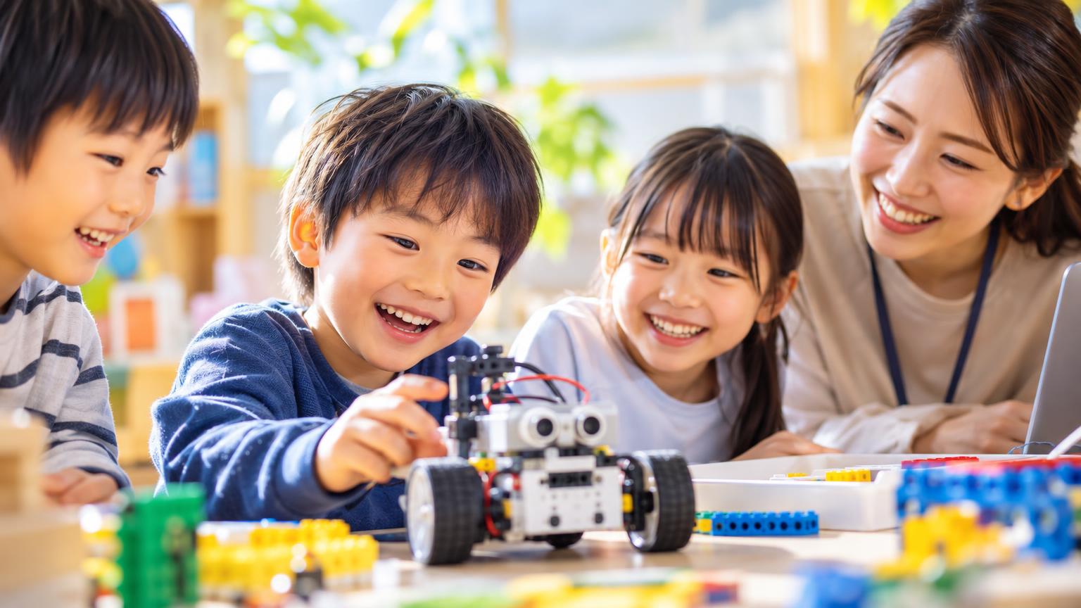 学童にロボット・プログラミングを導入するメリット｜子どもへの教育効果と施設の事業メリットを事業者向けに解説の内容を表すアイキャッチ画像