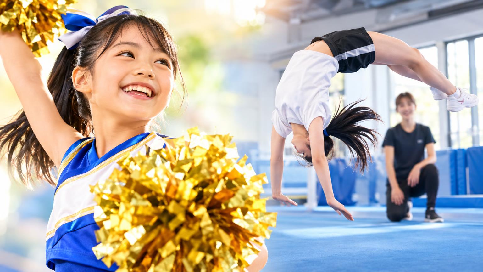 チアダンスとバク転を両方習いたい【大宮】教室の実態と近隣パーソナル指導の組み合わせ方の内容を表すアイキャッチ画像