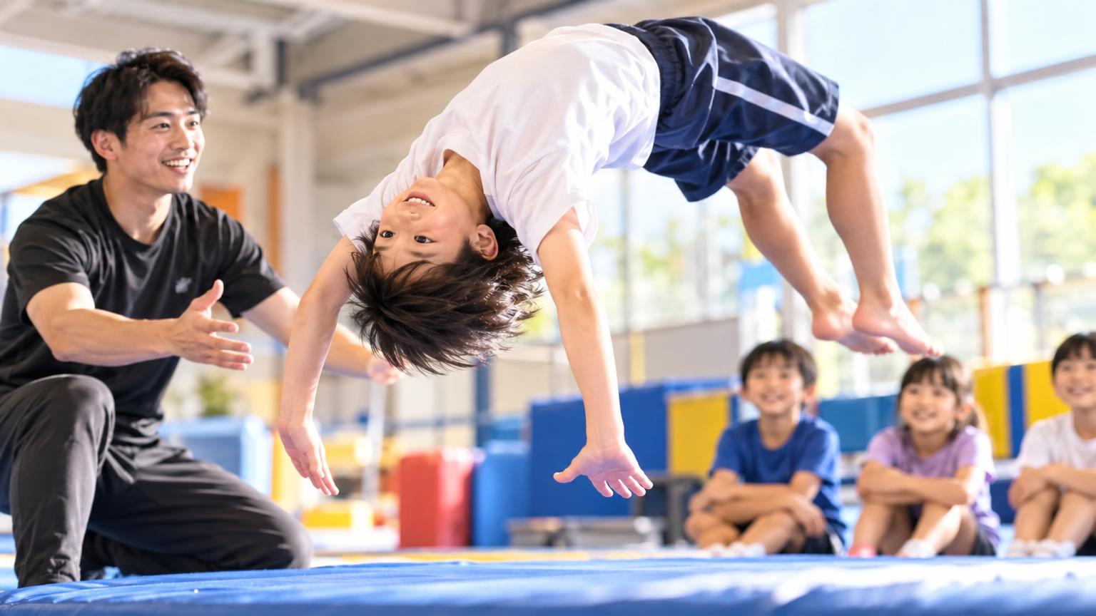 バク転 習い事 日進（さいたま市）子どもおすすめ｜駅周辺の選択肢と教室タイプ別の特徴・費用まとめの内容を表すアイキャッチ画像