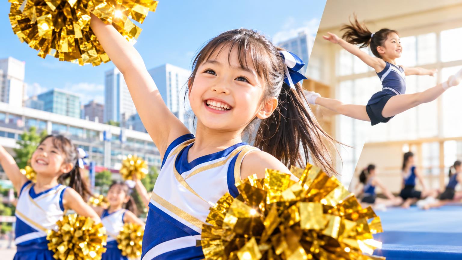 大宮周辺の小学生チアダンス教室を比較｜目的別の選び方とアクロバット技術の伸ばし方の内容を表すアイキャッチ画像