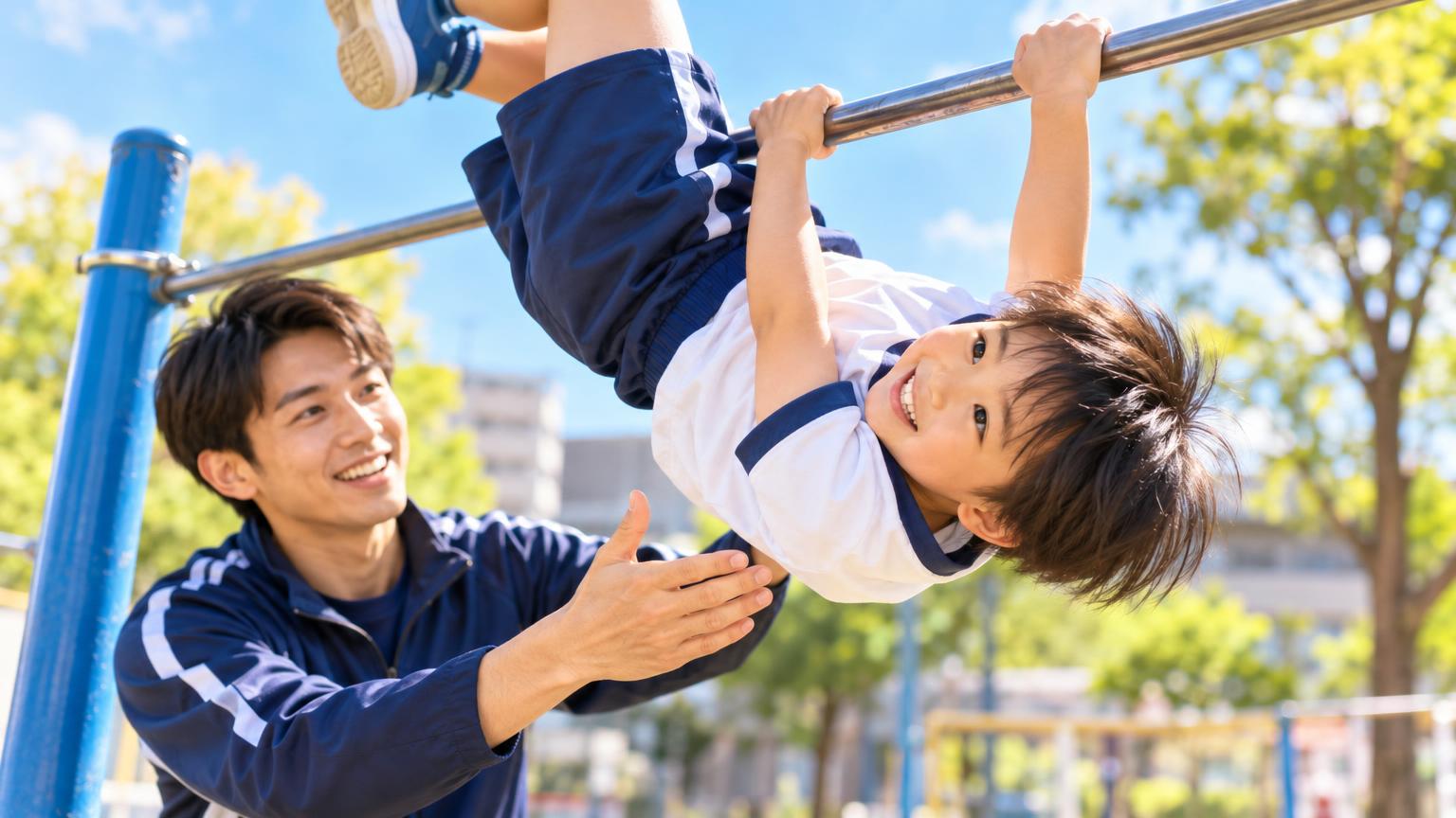 東大宮で子どもの逆上がりを教えてくれる教室｜集団型・マンツーマン型の選び方の内容を表すアイキャッチ画像