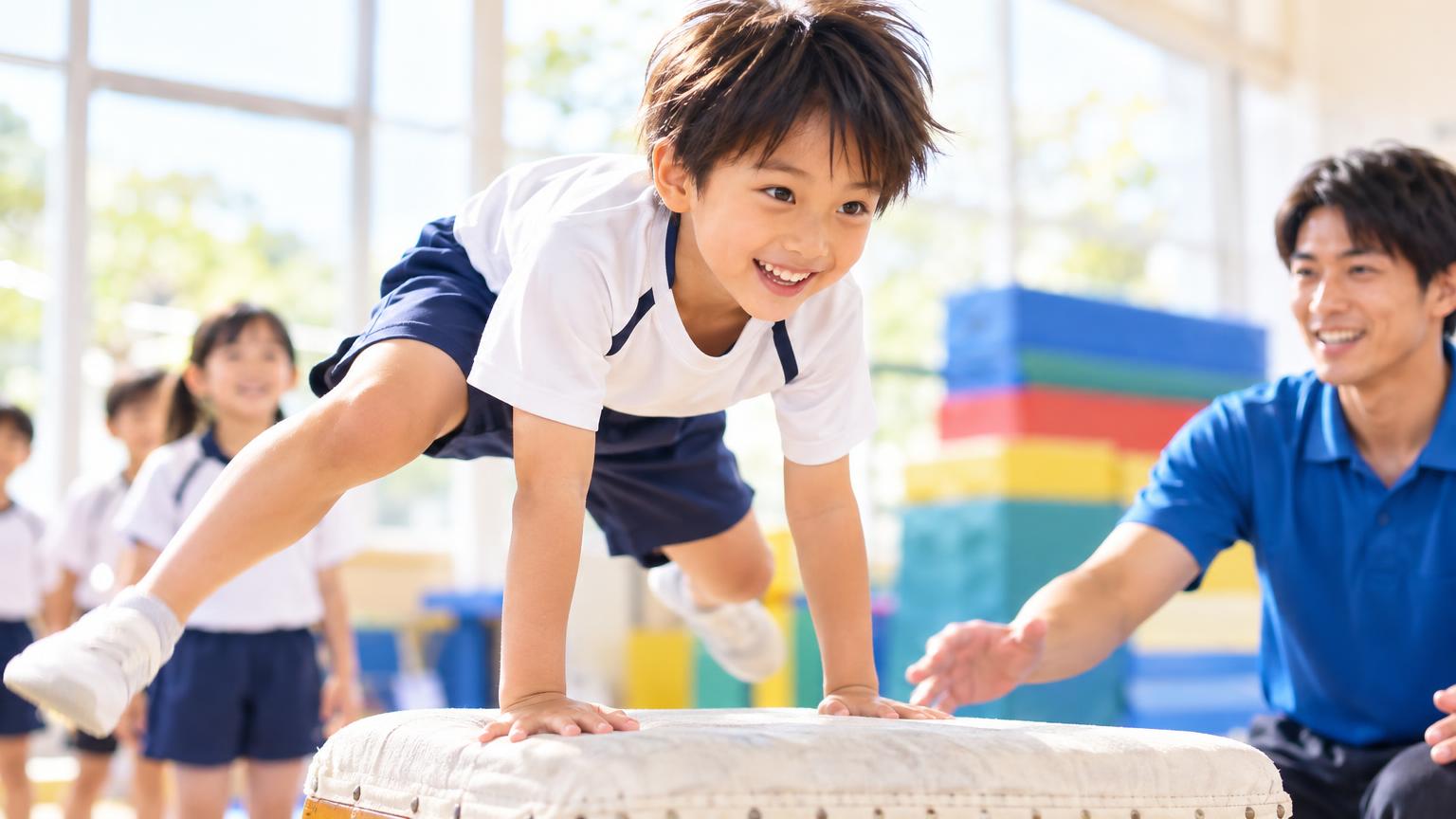 体操教室 大宮 小学生の選び方｜目的・指導形式・安全管理・費用で比較する4つの軸の内容を表すアイキャッチ画像