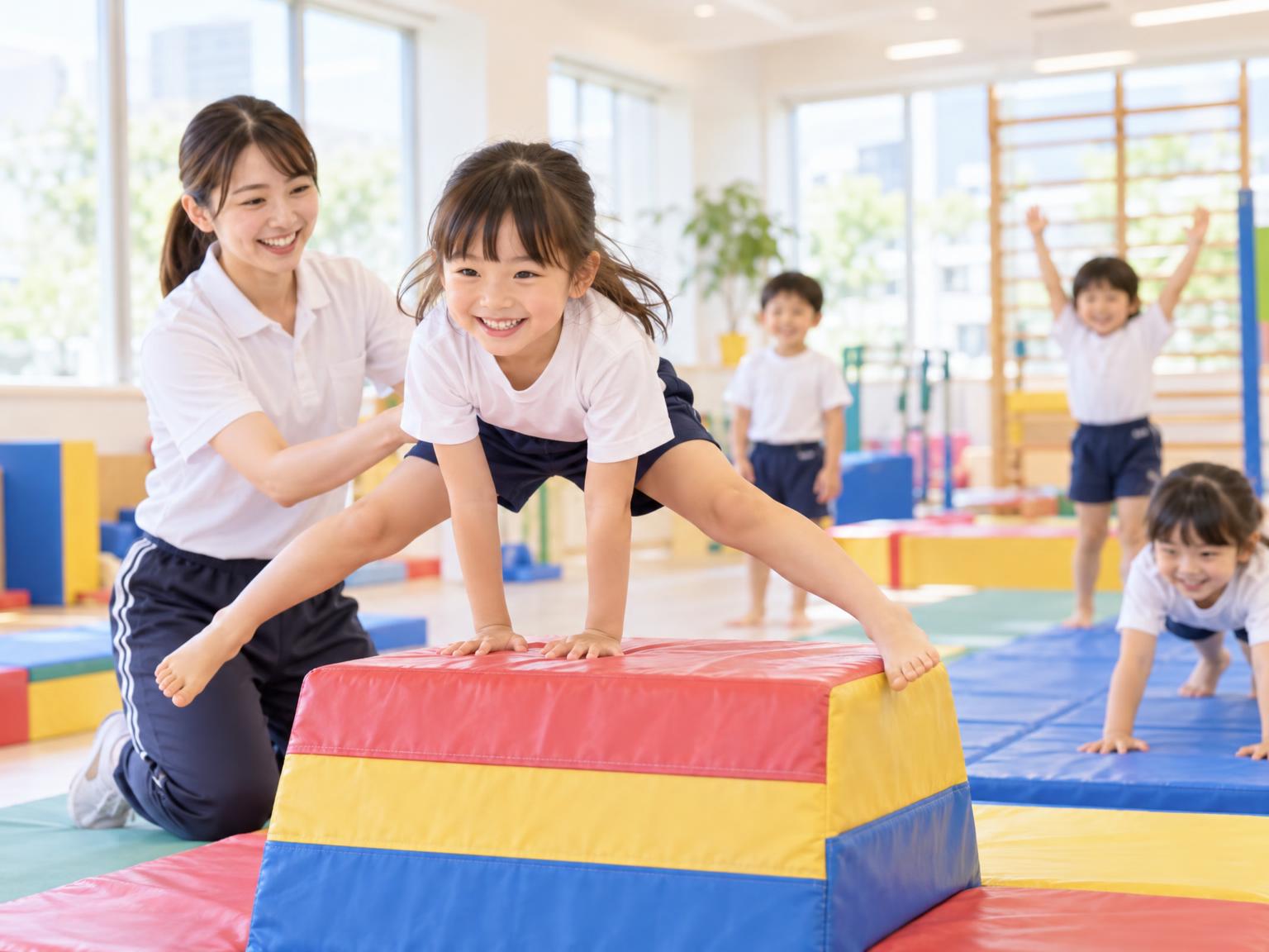 大宮周辺の子ども向け体操教室のレッスン風景