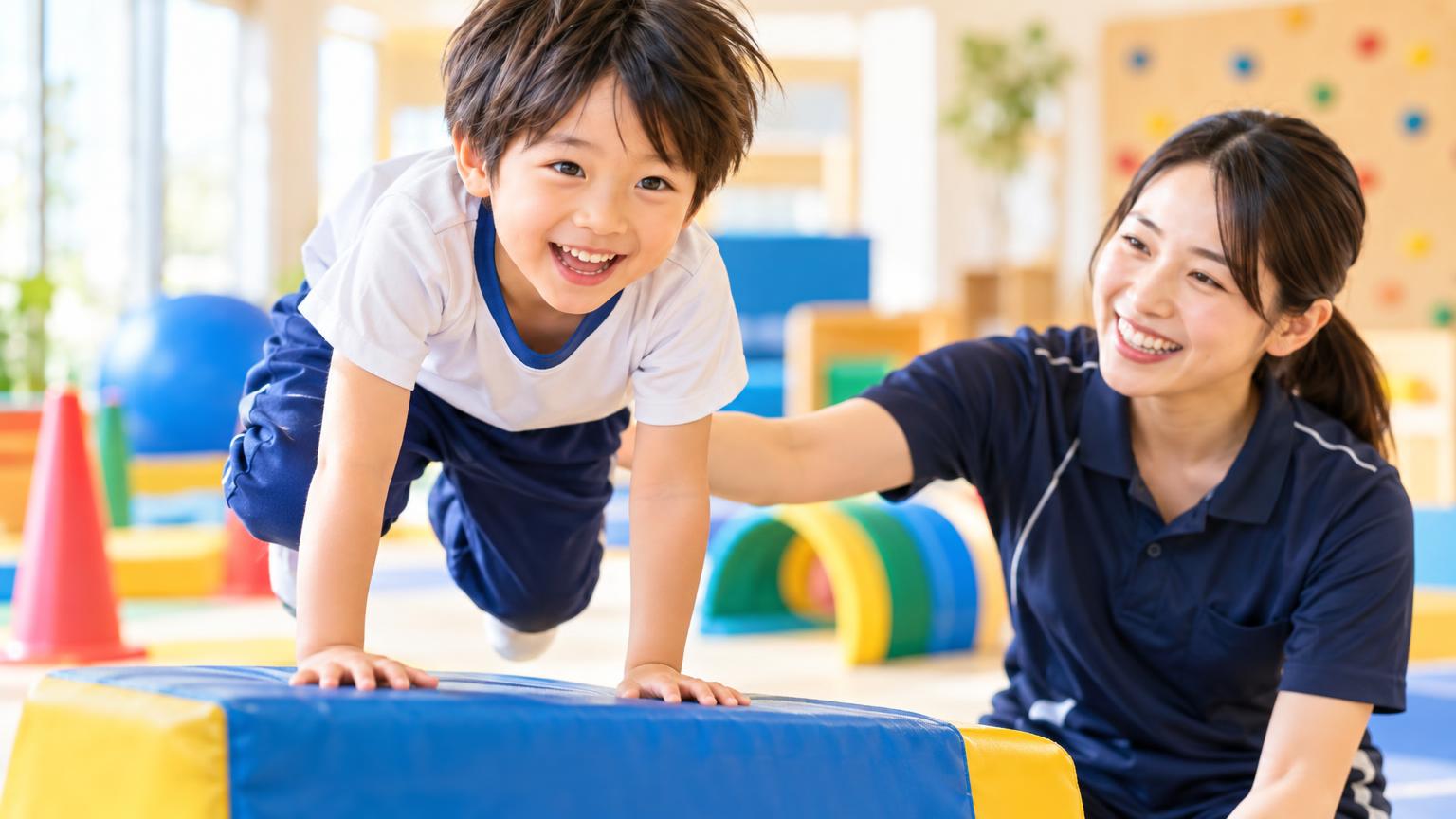 さいたま市大宮区で発達障害の子どもが通える体操教室・運動療育施設｜3タイプの選び方と近隣の選択肢の内容を表すアイキャッチ画像