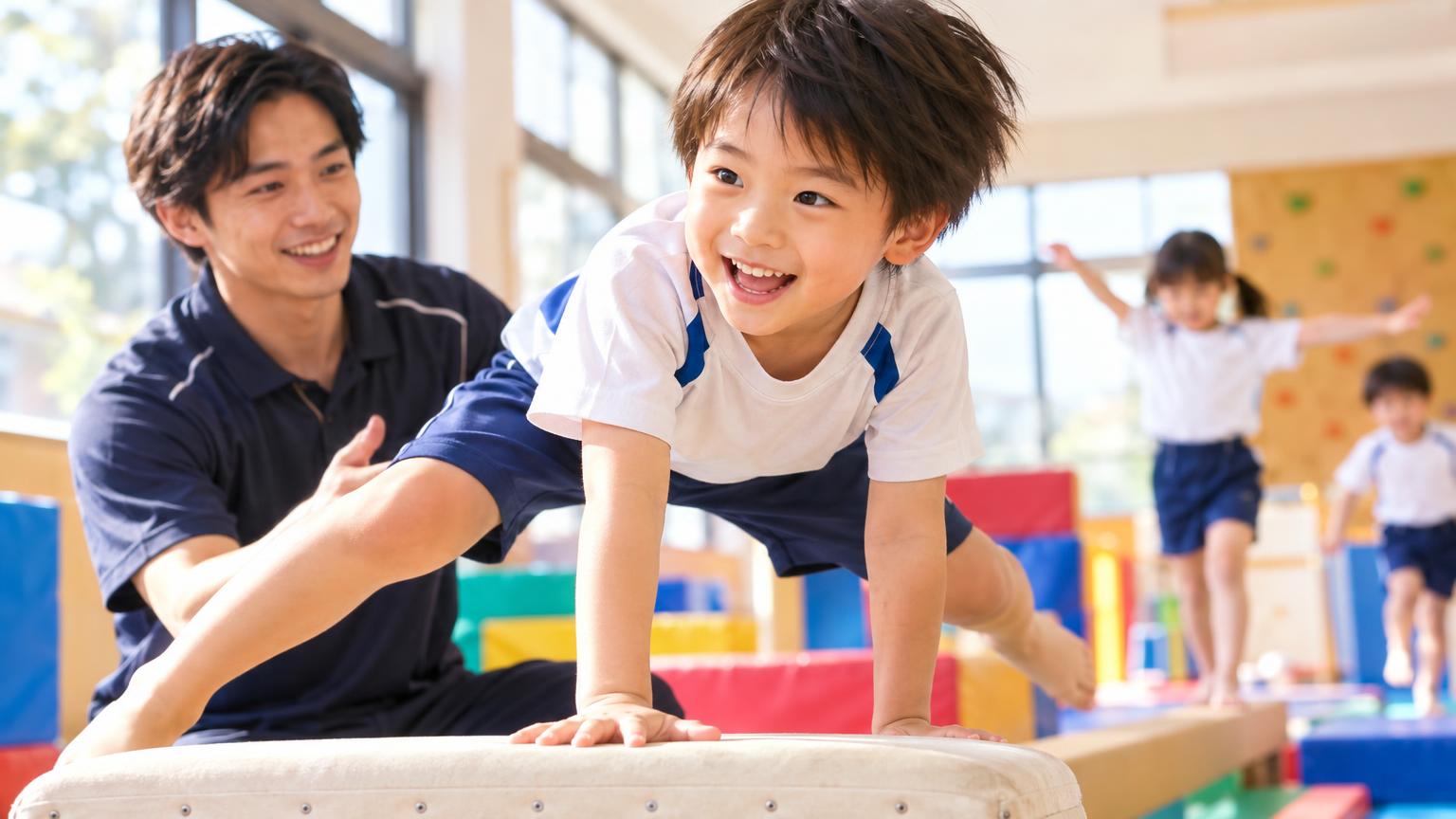 春日部の子ども向け体操教室を比較｜集団型・アクロバット型・パーソナル型の選び方と料金まとめの内容を表すアイキャッチ画像