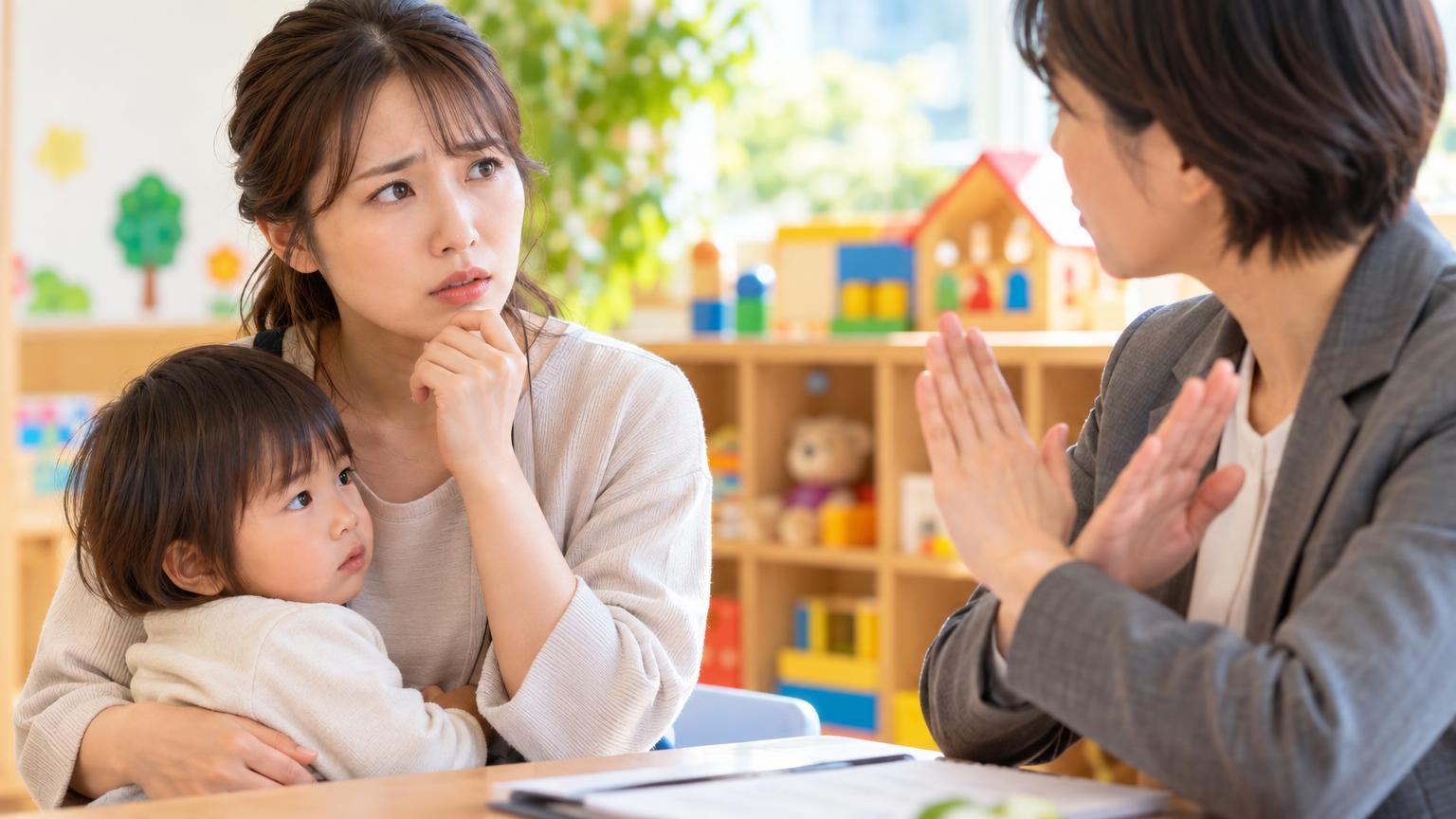 保育所等訪問支援で相談支援事業所に断られたときの次の手順の内容を表すアイキャッチ画像