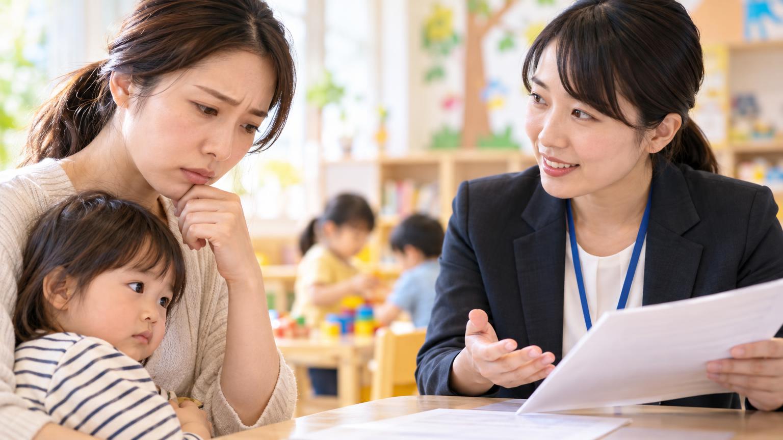 保育所等訪問支援の申請が却下されたときの再申請・異議申し立て方法を整理の内容を表すアイキャッチ画像
